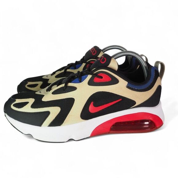 Nike Air Max 200 'Team Gold University Red' Sneakers AQ2568-700 Men's 8.5 - Picture 2 of 11